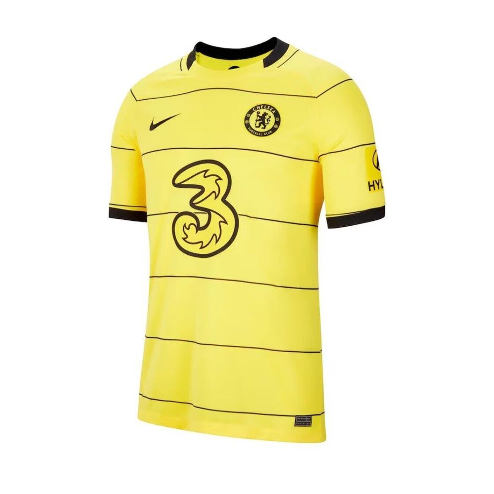 Chelsea FC Nike Jersey Away Breathe Stadium Yellow Premier League Mens Size‎ L